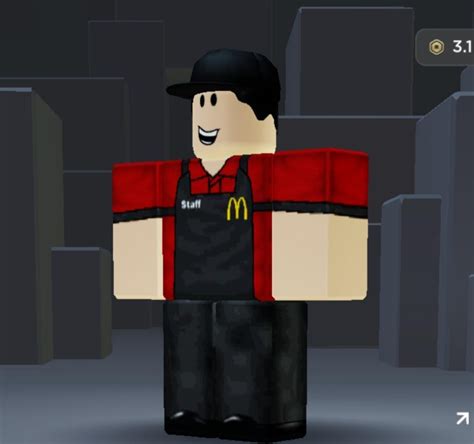 mcdonald's employee who gets killed in every game : r/RobloxAvatarReview