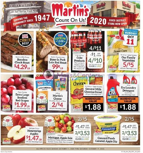 Martin's Supermarket Weekly ad valid from 10/11/2020 to 10/17/2020 - MallsCenters