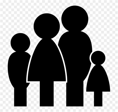 Families Clipart Outline - Family Icon Png Vector - Free Transparent ...