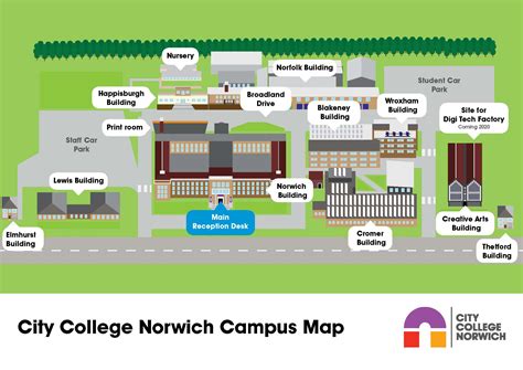 City College Norwich Campus Map