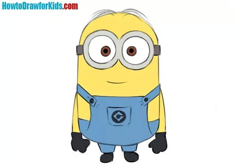 How to draw a minion easy drawing tutorial for kids – Artofit