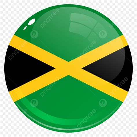 Jamaica Flag Vector Design Images, Round Country Flag Jamaica, Round, Country, Flag Jamaica PNG ...