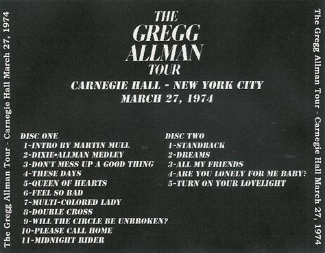 GREGG ALLMAN BAND 03-27-1974