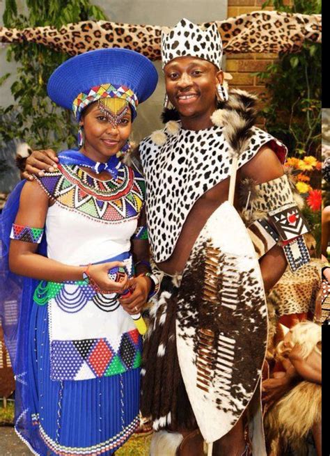 Modern Zulu Bride And Groom. | African clothing, African attire, African traditional wedding