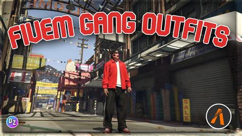 RED FiveM Gang Outfits Tutorial (unive) - YouTube