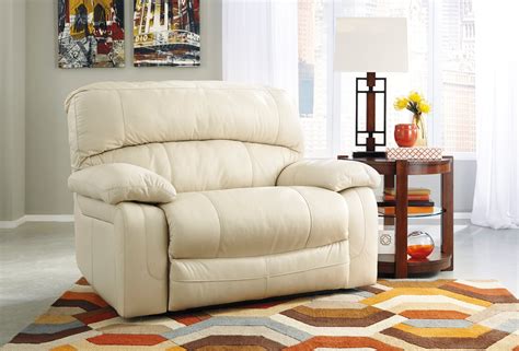 Damacio Cream Zero Wall Wide Seat Recliner from Ashley (U9820152 ...