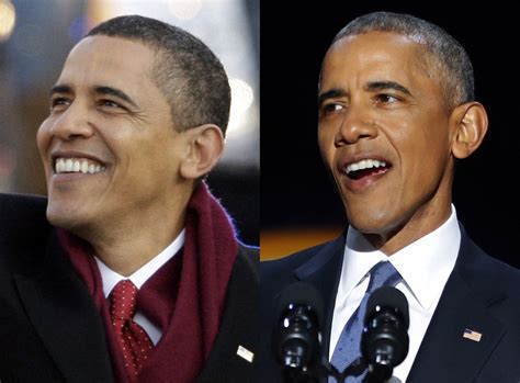 Before and after: How much the presidency has aged Barack Obama | The Seattle Times