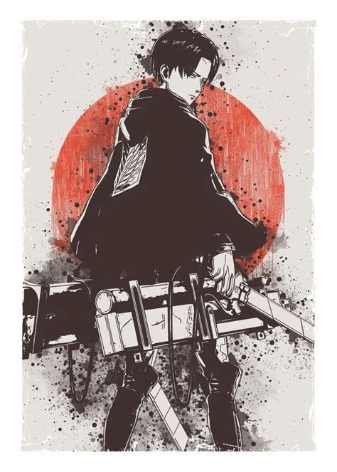 'Attack on Titan Levi' Poster by Occho Go | Displate | Attack on titan levi, Attack on titan ...