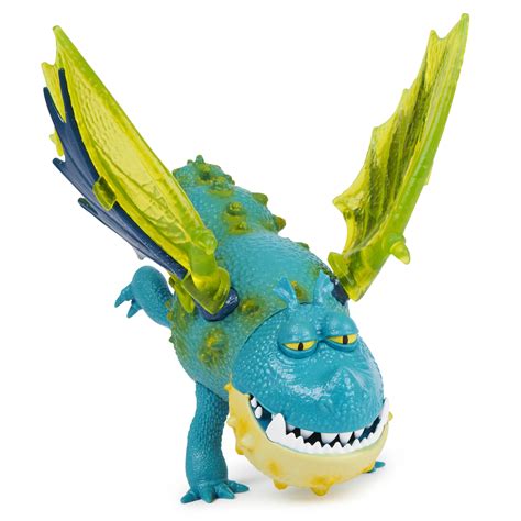 DreamWorks Dragons Legends Evolved, Wild Gronckle Dragon Action Figure with Clip-on Accessory ...