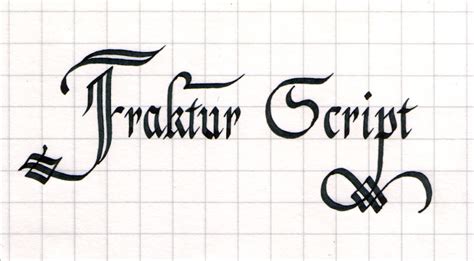 Intrigued by "Fraktur" script - Calligraphy Discussions - The Fountain ...