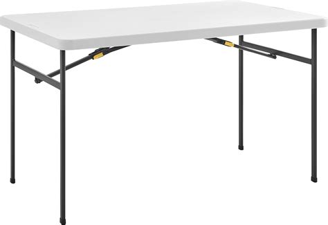 Amazon.com: Living and More 4ft XL Straight Folding Utility Table, White, Indoor & Outdoor ...