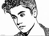 Justin Bieber Coloring Pages sketch template