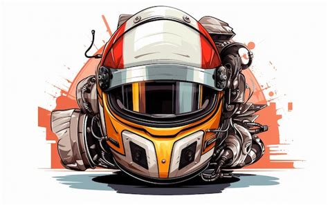 Premium AI Image | Dynamic Formula 1 Racer Helmet