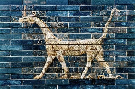 2575 BP - Detail of the Ishtar Gate - Dragon of Marduk | Ancient ...