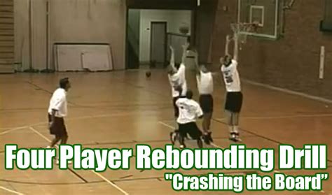 Four Player Rebounding Drill - "Crashing the Board"