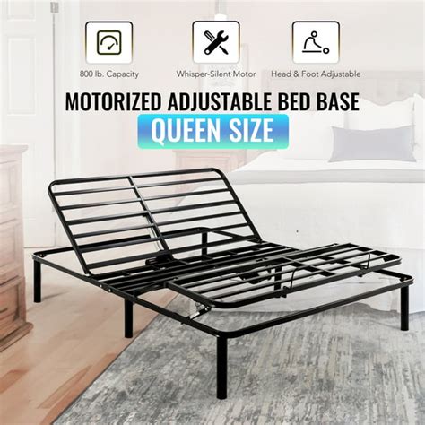 Electric Elevation Adjustable Bed Frame Base for Queen Size Mattresses ...