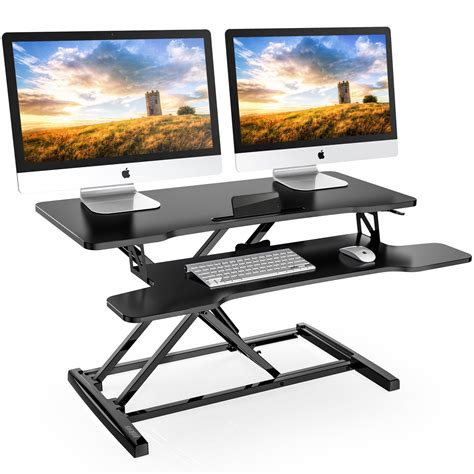 FITUEYES Standing Desk Converter 32inch Stand Up Desk Tabletop ...