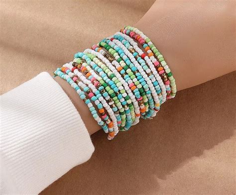 10 Lovely Seed Bead Bracelets - Renegade Handmade