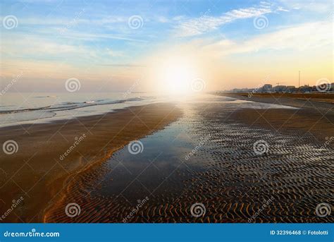 Low tide on the beach stock photo. Image of ocean, nice - 32396468