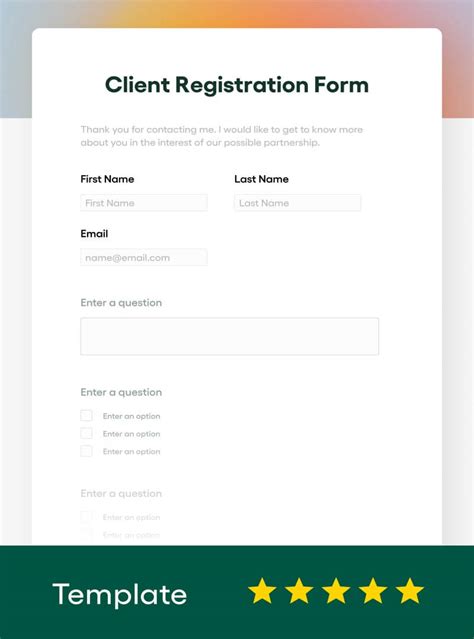 Client Registration Form Template (FREE - 2024 Updated) - Bonsai