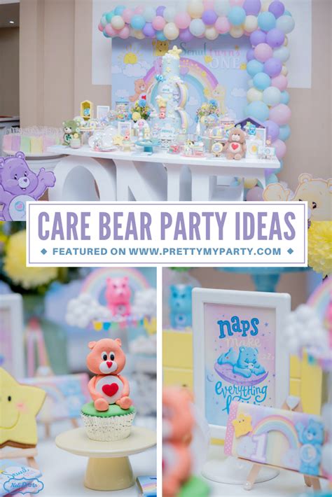 Pastel Care Bear Birthday Party - Pretty My Party