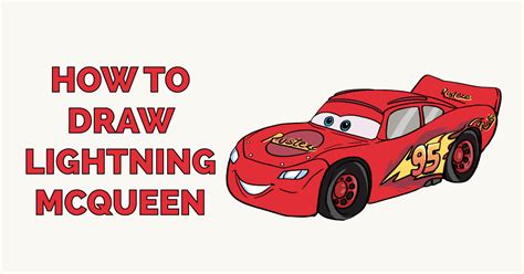 How to Draw Lightning McQueen - Really Easy Drawing Tutorial