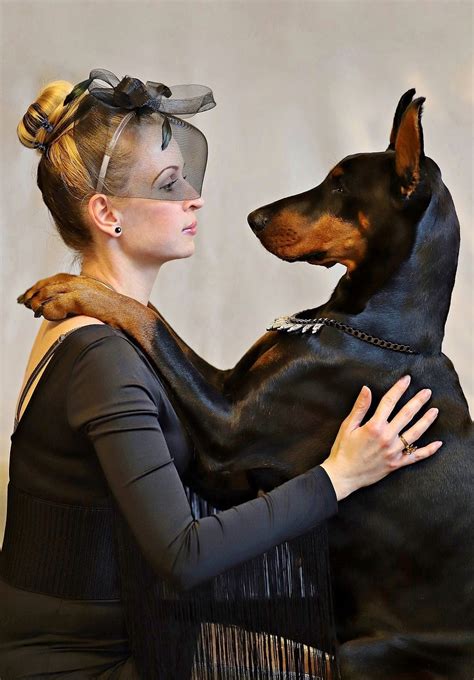 Dobie love. | Doberman, Girl and dog, Doberman pinscher