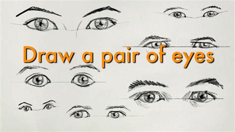 How to Draw a Pair of Matching Eyes (Easy-ish) - YouTube