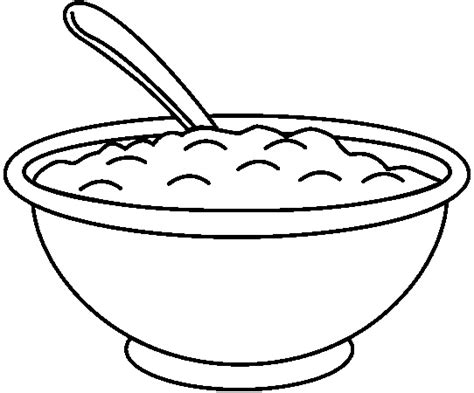 mashed potatoes | Clipart black and white, Clip art, Black and white