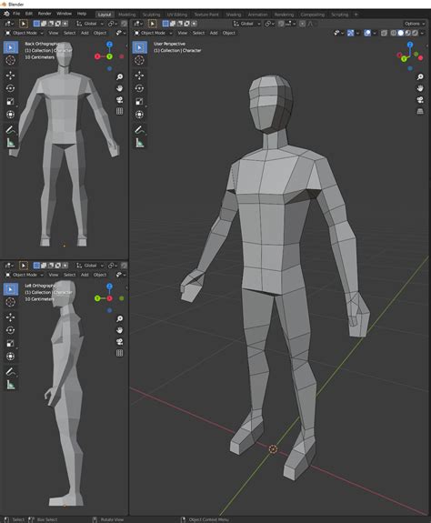 Fichier STL gratuit Personnage à faible polyvalence・Objet imprimable en ...