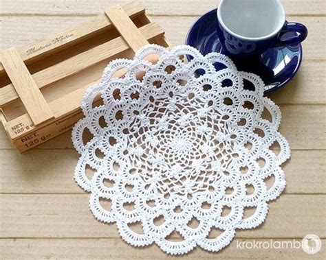 40 Pretty and Easy Crochet Doily for Beginners - Bored Art | Doily ...