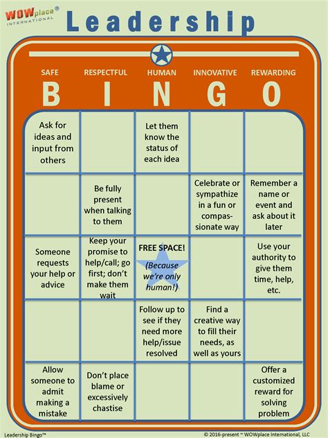 Leadership BINGO: the game-based leadership assessment tool, leadership game, leadership skills ...