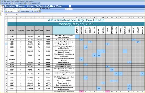 Excel Work Schedule Template Free Of Excel Spreadsheet Template for Scheduling Spreadsheet ...