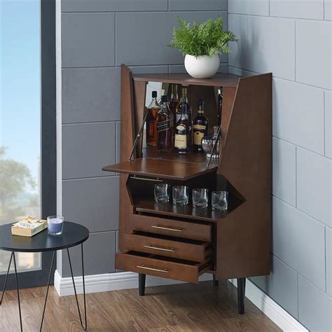 Boston Loft Furnishings Boston Loft Furnishings Laney Corner Bar Cabinet at Lowes.com