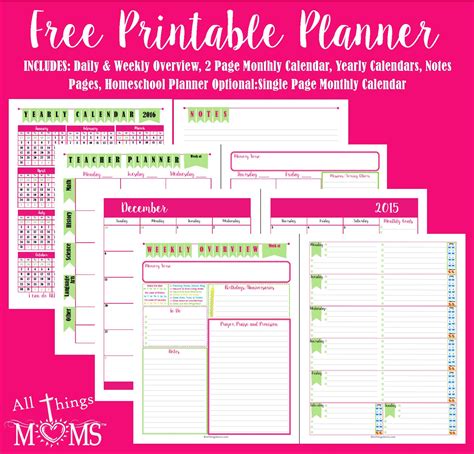 Printable Planner | Online lesson planner, Lesson planner, Printable ...