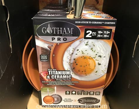 Gotham Steel Pro Ceramic Non-Stick Frying Pans (2 piece set) | Costco Weekender