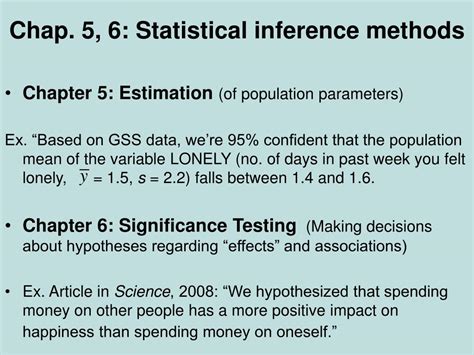 PPT - Chap. 5, 6: Statistical inference methods PowerPoint Presentation ...