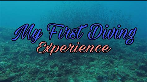 My first Diving experience in mabini Batangas | First dive Ph - YouTube