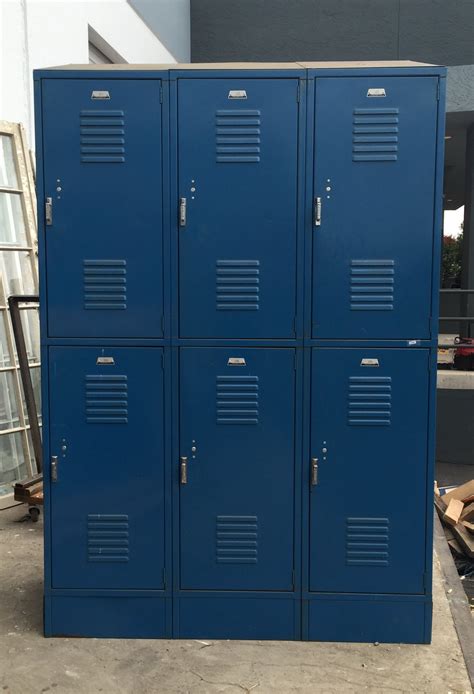 Set of 6 Blue Lockers – Antiquities Warehouse