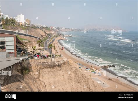 Miraflores beach in Lima Peru Stock Photo - Alamy