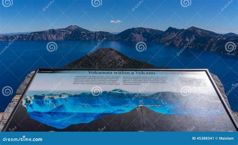 Wizard island, Volcano stock image. Image of caldera - 45388341