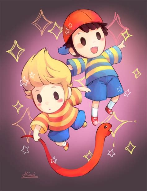 Lucas & Ness | fan art | Mother games, Super smash bros, Super smash brothers