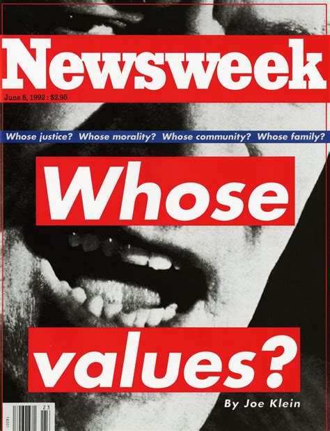 Barbara Kruger Newsweek cover | Andy warhol, Barbara kruger, Vintage magazines