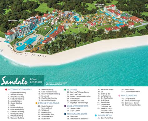 Sandals Barbados Resort Map: Resort Tips/Tricks/Hints | Reliant ...