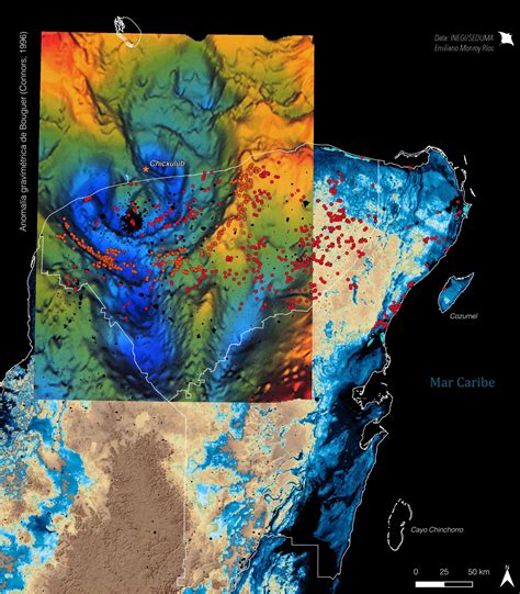 Chicxulub Crater Satellite Image