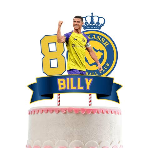 DIGITAL RONALDO Cake Topper, Al-Nassr Cake Topper, Personalización Cake ...