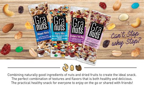 Granuts Party Mix - Sweet Chocolate-Coated Candies, Soft Raisins & Crunchy Salted Peanuts ...