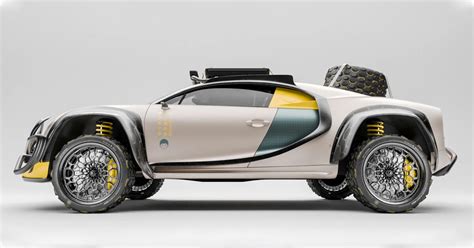 the TERRACROSS concept turns a bugatti chiron into a futuristic 4x4