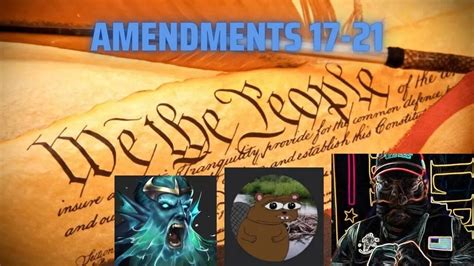 17th to 21st Amendment - Documents that made America series