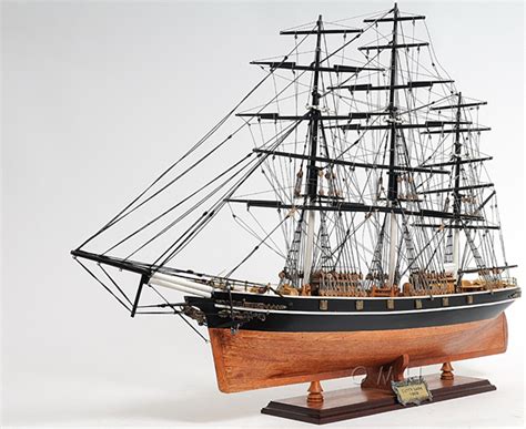 Cutty Sark NO SAILS Wooden Tall Ship Model 34" China Tea Clipper - CaptJimsCargo